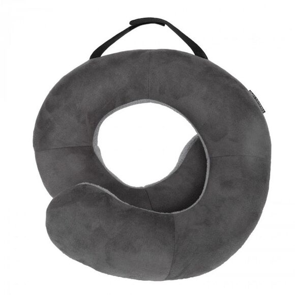 Travelon Deluxe Dark Gray/Light Gray Wrap N Rest Pillow Gray Neck Rest Pillow - Picture 1 of 8
